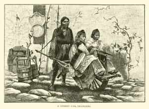 Un fiacre de rue, Shanghai - American School