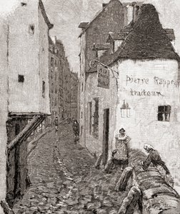 Une rue du vieux Paris au XIXe siècle, de 