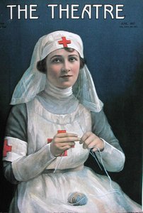 Adele Rowland habillée en infirmière de la Croix-Rouge, couverture de 