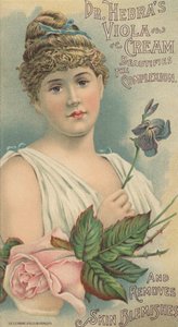 Publicité pour la crème Viola du Dr. Hebra, c.1897 - American School