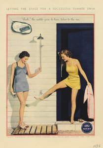 Publicité pour le fil DuPont Acele, 1936 - American School