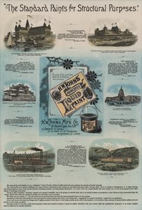 Publicité pour les peintures liquides en amiante H W Johns
