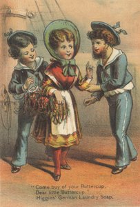 Publicité pour le savon de lessive allemand de Higgins, c.1880 - American School