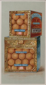 Publicité pour les biscuits à la crème vanille de Kennedy - American School