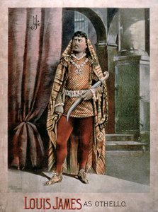 Publicité pour Louis James en Othello - American School