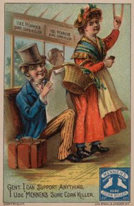 Publicité pour le tueur de cors de Mennen, remède pour les cors - American School