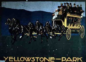 Publicité pour le parc de Yellowstone