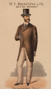 Carte publicitaire pour W C Browning & Co, New York