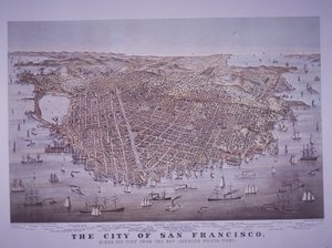 Vue aérienne de San Francisco, Californie, États-Unis - American School