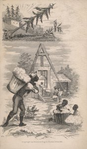 Afro-Américains travaillant dans une filature de coton - American School