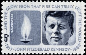 Timbre américain sur John Fitzgerald Kennedy - American School