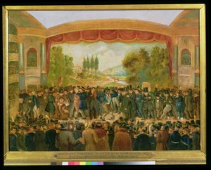 Théâtre américain, Bowery, New York, représentant la 57e nuit de M. T.D. Jim Crow Rice (1808-60) 25 novembre 1833 - American School
