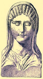 Aspasie, illustration de History of Greece par Victor Duruy, publiée en 1890 - American School