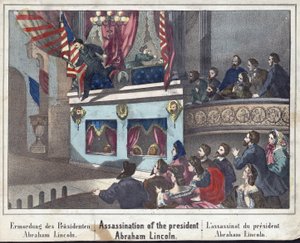 Assassinat du président Abraham Lincoln, pub. 1865