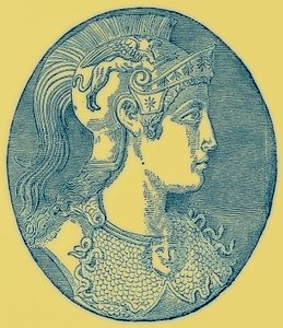 Athéna, illustration de History of Greece par Victor Duruy, publiée en 1890 - American School