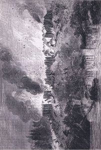 Attaque sur le fort Pequot, illustration de l