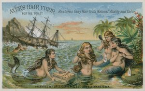 Ayers Hair Vigor pour la toilette, carte de commerce