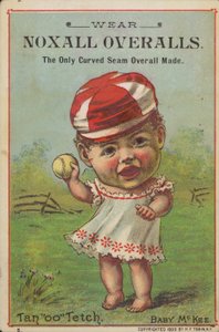 Bébé tenant une balle de baseball - American School