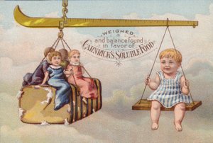 Bébé sur une balance