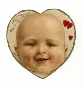 Visage de bébé dans un cœur - American School