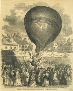 Ascension en Montgolfière de Mademoiselle Delon, de Philadelphie - American School