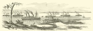 Débarquement de Banks à Baton Rouge, Louisiane, mars 1863