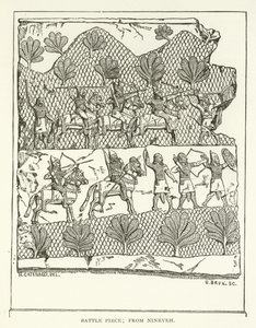 Scène de bataille; de Ninive - American School