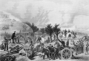 Bataille de Gettysburg, Pennsylvanie 1863, imprimée dans The History of the United States, 1866