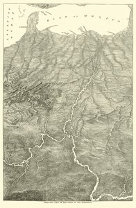 Vue aérienne du bassin du Mississippi, 1862 - American School