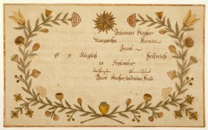 Certificat de naissance et de baptême - American School