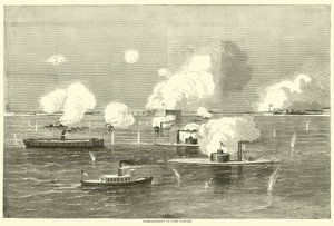 Bombardement de Fort Sumter, avril 1863 - American School