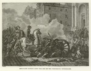 Bonaparte réprimant la foule le treize Vendémiaire - American School