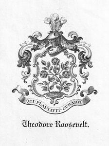 Ex-libris du président Theodore Roosevelt (1858-1919) (impression) - American School