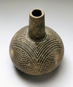 Bouteille Baily gravée, Caddoan, 1200-1500 - American School