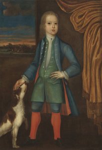 Garçon en manteau bleu, vers 1730 - American School
