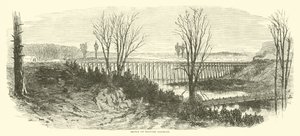 Pont sur le chemin de fer militaire, mars 1865 - American School
