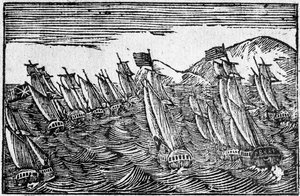 Brillante victoire navale, illustration de large diffusion - American School