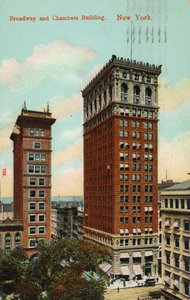 Broadway et Chambers Building, New York, c.1900-09 - American School