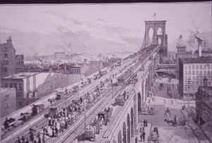 Pont de Brooklyn juste après la cérémonie d