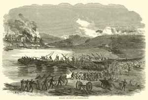 Construction du pont à Fredericksburg, décembre 1862 - American School