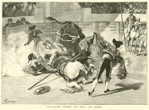 Corrida devant le Roi et la Reine - American School