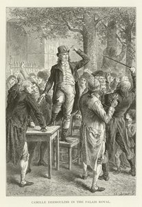 Camille Desmoulins au Palais Royal