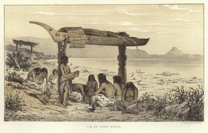 Enterrement en canoë - American School