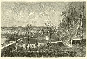 Capture des ouvrages confédérés à la Maison Blanche, sur Lookout Mountain, novembre 1863 - American School