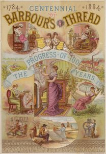 Centenaire du fil Barbours, 1784 - 1884 - American School