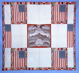 Quilt du centenaire, Massachusetts, 1876 - American School