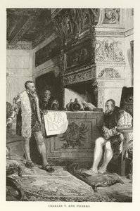 Charles V et Pizarro - American School
