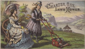 Tondeuse à gazon Charter Oak (chromolitho)