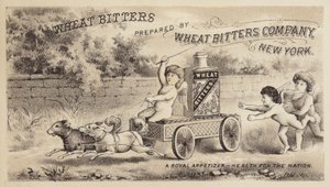 Chérubins faisant la course avec un chariot - American School