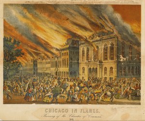 Chicago en flammes : incendie de la Chambre de Commerce - American School